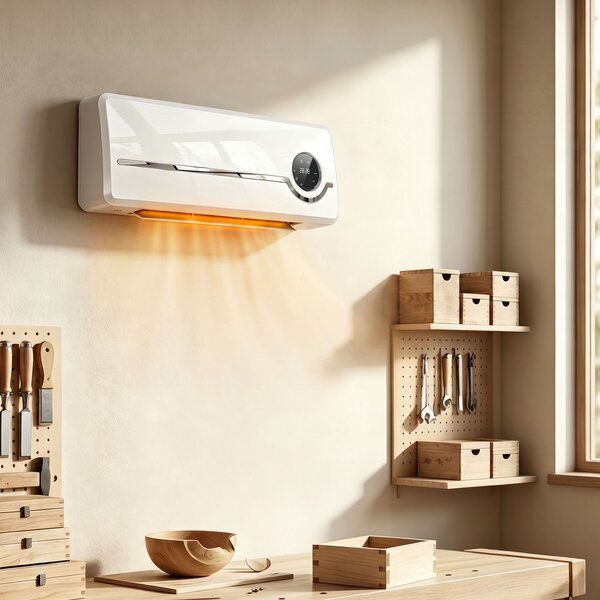 HOMCOM Încălzitor Electric 2000W de Perete cu 3 Moduri, Timer, Telecomandă și Blocare Copii | Aosom Romania