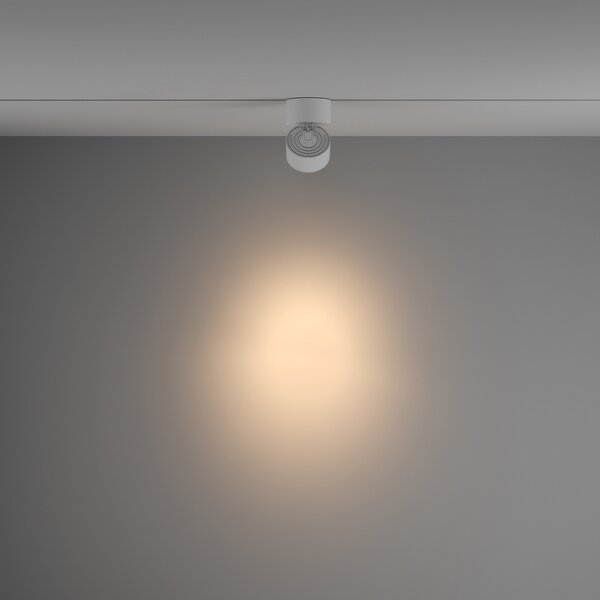 Maytoni Yin LED spotlight Unity sistem, triac, 930, alb, reglabil, Alb, Hol, Aluminiu, Modern, Sistem de șine
