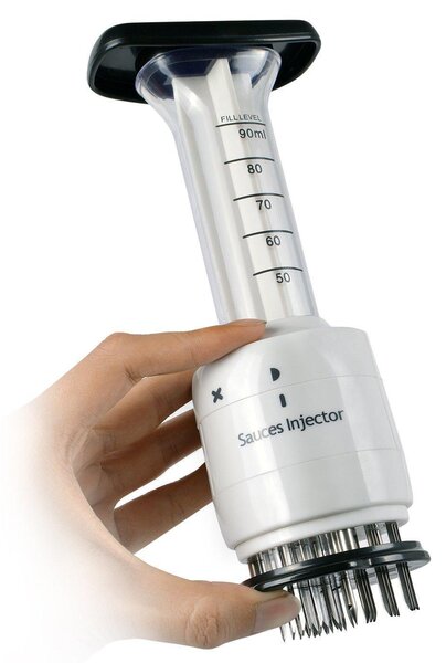 Fragezitor de carne cu injector pentru sos, 2 trepte de injectare