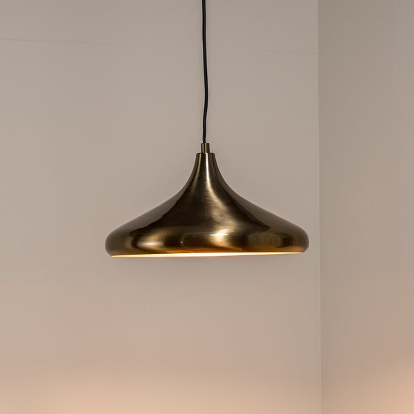 Opviq Berceste 208-S lampă suspendată Ø35cm aur, reglabil, Auriu / Alamă, Camera de zi / sufragerie, Metal