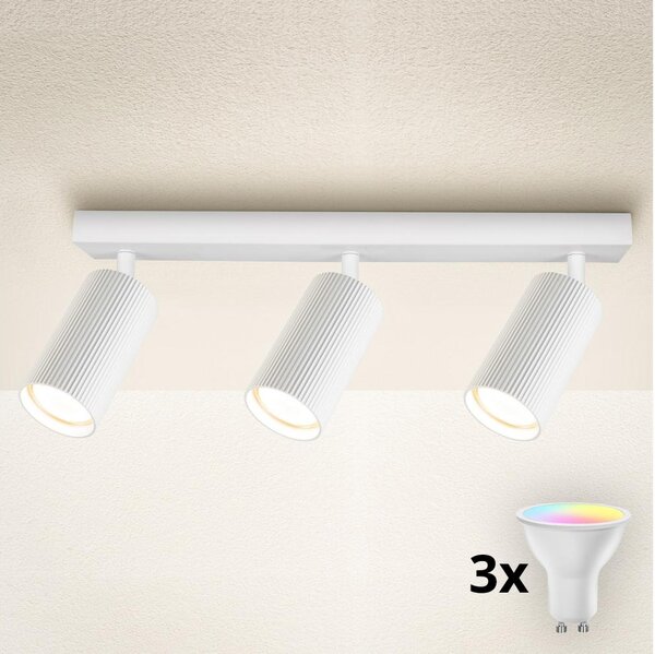 Brilagi - Spot LED RGBW reglabil SELE MODERN, 3x GU10/4,8W/230V, alb