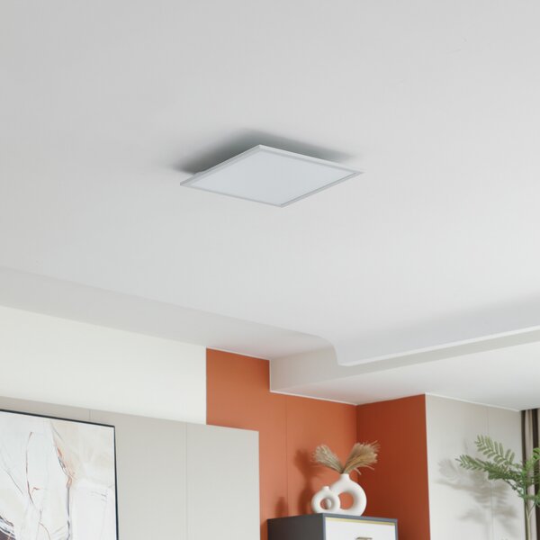 Lindby Panou LED Enhife, alb, 40 x cm, metal, 4.000 K, Alb, Studiu / Birou, Aluminiu, Modern