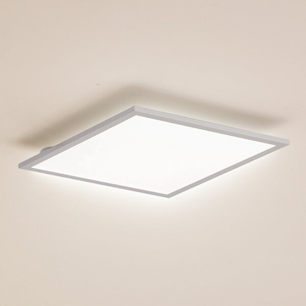Lindby Panou LED Enhife, alb, 40 x cm, metal, 4.000 K, Alb, Studiu / Birou, Aluminiu, Modern