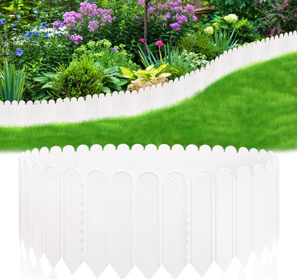 Set 6 gard decorativ, Alb, 1.2 M x 22 cm
