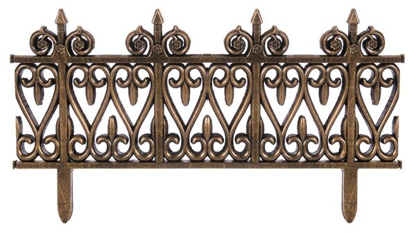 Set 5 gardulete decorative pentru gradina, 62×35 cm, Bronz