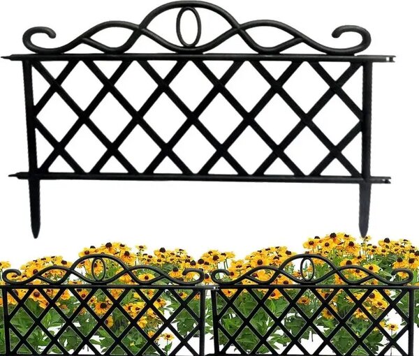 Set 6 x Gardulet pentru gradina, Negru, 47x36 cm