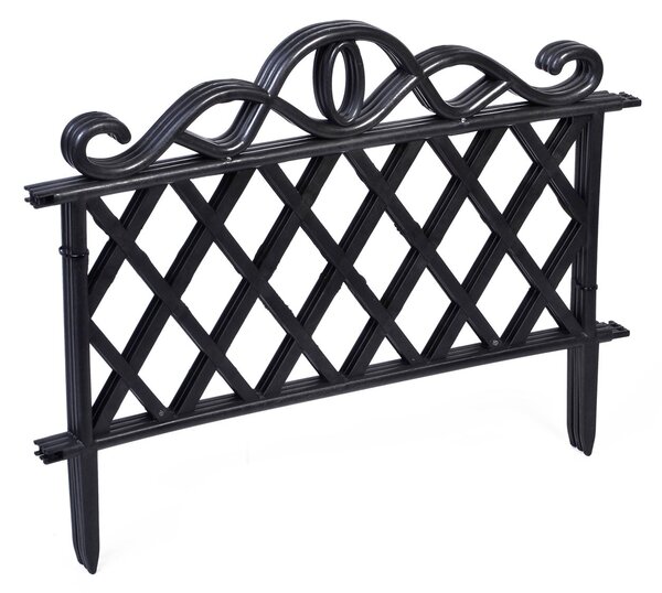 Set 6 x Gardulet pentru gradina, Negru, 47x36 cm