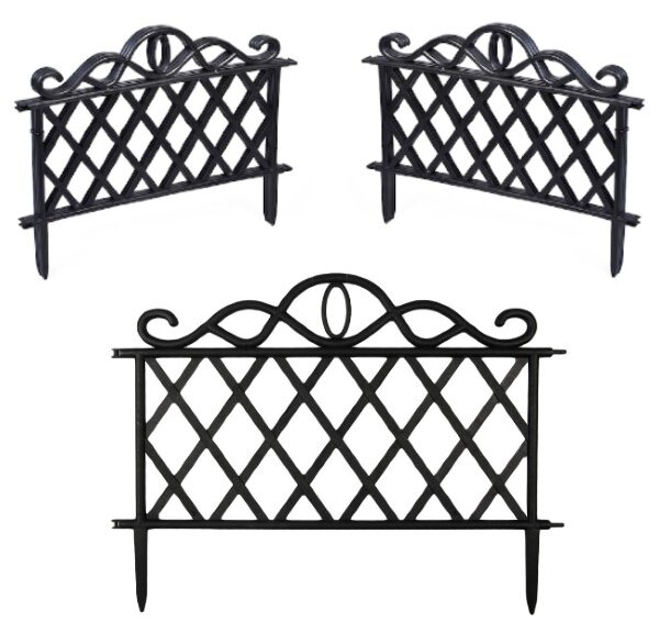 Set 6 x Gardulet pentru gradina, Negru, 47x36 cm