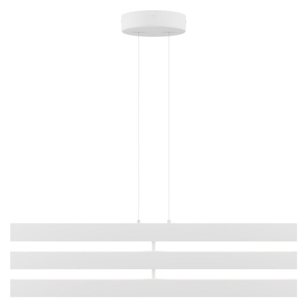 Maytoni Origami LED pendul, alb, Alb, Camera de zi / sufragerie, Aluminiu, Modern