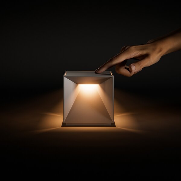 Sigor Lampă de masă Nutalis LED reîncărcabilă, negru miezul nopții, IP54, dimabil, reglabil, Negru, Aluminiu, Modern