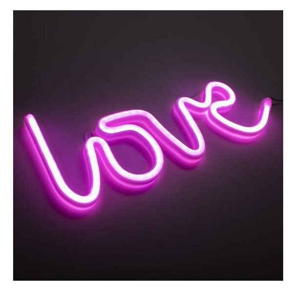 Decorațiune LED neon de perete JUST LIGHT. 85021-87 NEON LED/6,5W/5V Love