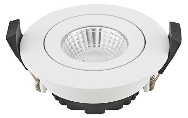 Sigor Spot de tavan cu LED Diled, Ø 8,5 cm, 6 W, Dim-To-Warm, alb, reglabil, Alb, Camera de zi / sufragerie, Aluminiu, Modern, Corpuri de iluminat încastrate rotunde