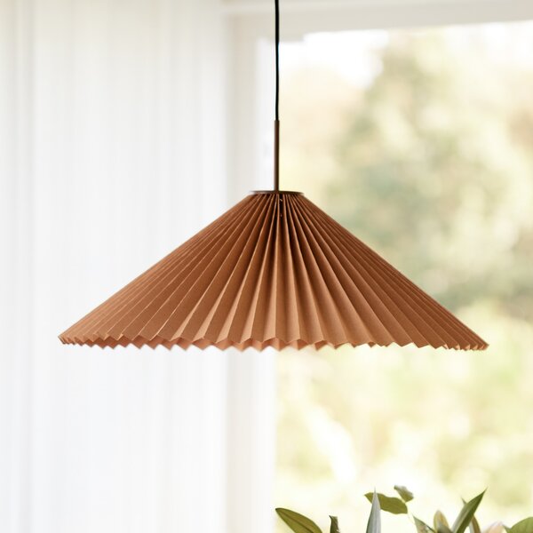 PR Home Lampă suspendată Dora, Ø 60 cm, hârtie, maro, reglabil, Maro / Rugină, Camera de zi / sufragerie, Hârtie / Carton, Scandinavă