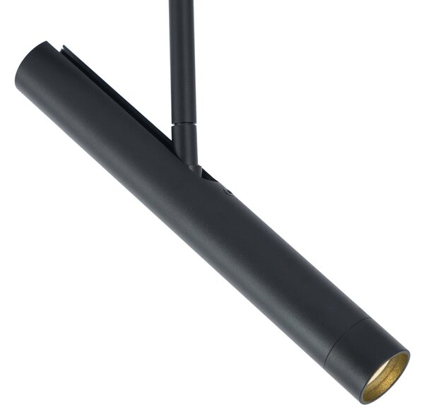 Spot modern negru pentru sistem de șină monofazat - Slimline Avery