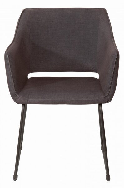 Set 2 scaune tapitate Sit&Chairs Tom Tailor gri inchis