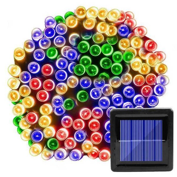 Instalatie solara 300 LED, 30 metri, Multicolor