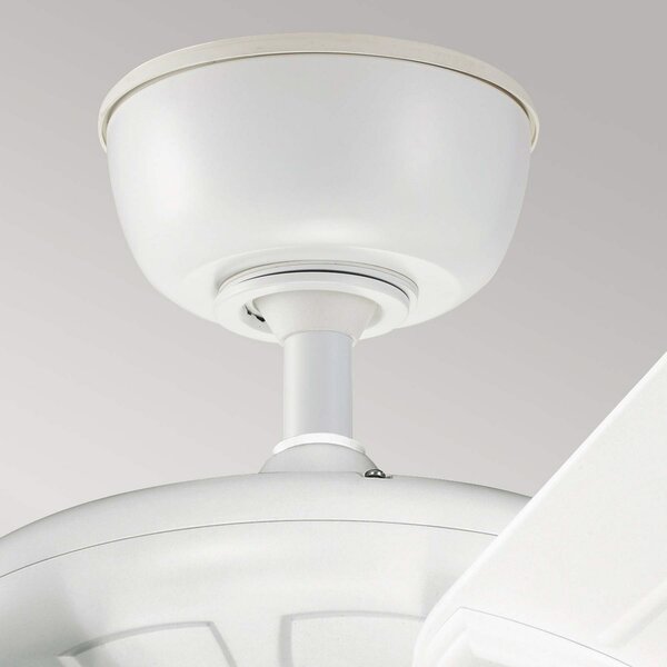 KICHLER Ventilator de tavan Kevlar 42 IP44, alb, Ø 107 cm, Alb, Camera de zi / sufragerie, Plastic