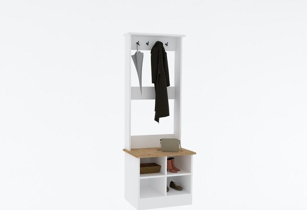 Mobilier Hol Kotati (stejar zafir + alb) . Promo -18%. 1093874