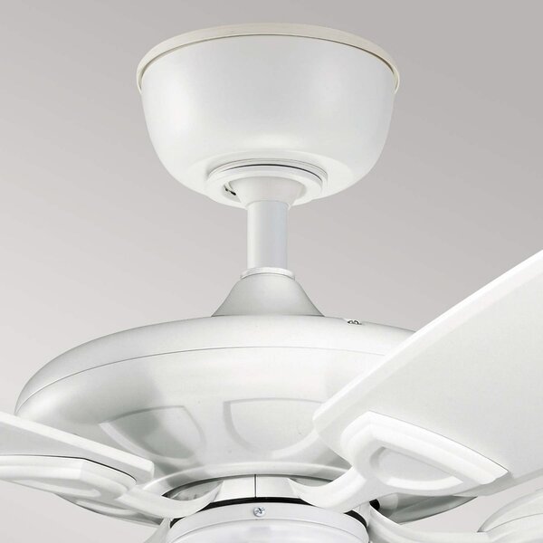KICHLER Ventilator de tavan Kevlar 60 IP44, alb, Ø 152 cm, Alb, Camera de zi / sufragerie, Plastic
