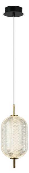 Viokef Suspensie cu LED Pellucid, culoare bronz/clear, Bronz / Alamă Veche, Camera de zi / sufragerie, Plastic