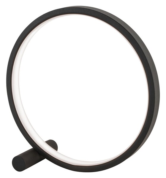 Viokef Lampă de masă Circle LED, negru, Negru, Camera de zi / sufragerie, Aluminiu, Modern