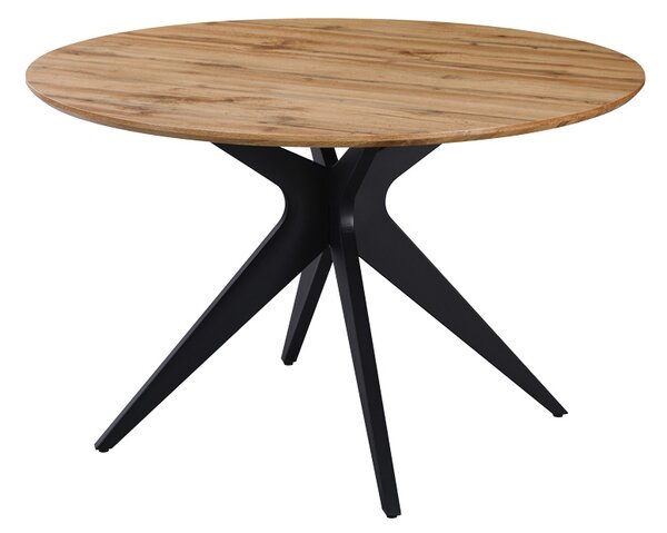Masa Bucatarie/Dining Rotunda Tappas MDF Stejar Sonoma Diametru 120 Cm