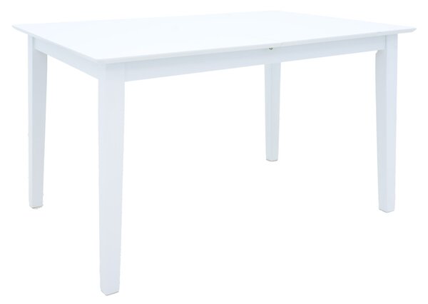 Masa Bucatarie/Dining Extensibila Marllo Din Lemn De Arbore De Cauciuc Finisaj Alb 120-150x80x73.8cm