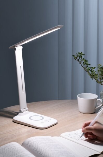 Immax 09107L - Lampă de birou LED dimabilă cu încărcare wireless QI LUMI LED/7W/230V albă