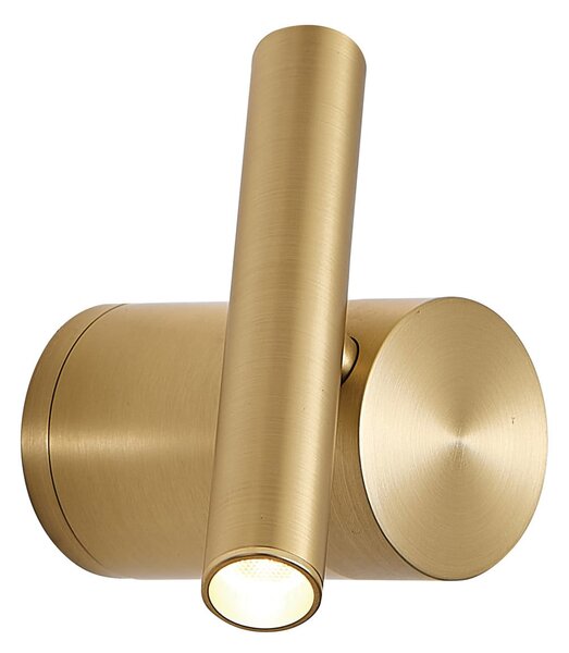 Viokef Planet LED de perete, auriu, Auriu / Alamă, Camera de zi / sufragerie, Aluminiu, Modern