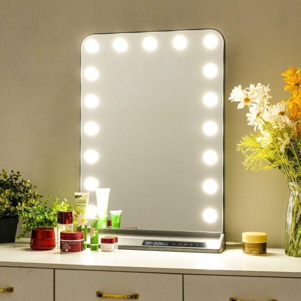 Immax 09101L - Oglindă de machiaj HOLLYWOOD cu LED, dimmabilă, 18W/230V, 3000/4200/6000K
