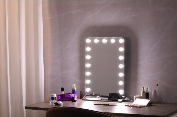 Immax 09101L - Oglindă de machiaj HOLLYWOOD cu LED, dimmabilă, 18W/230V, 3000/4200/6000K