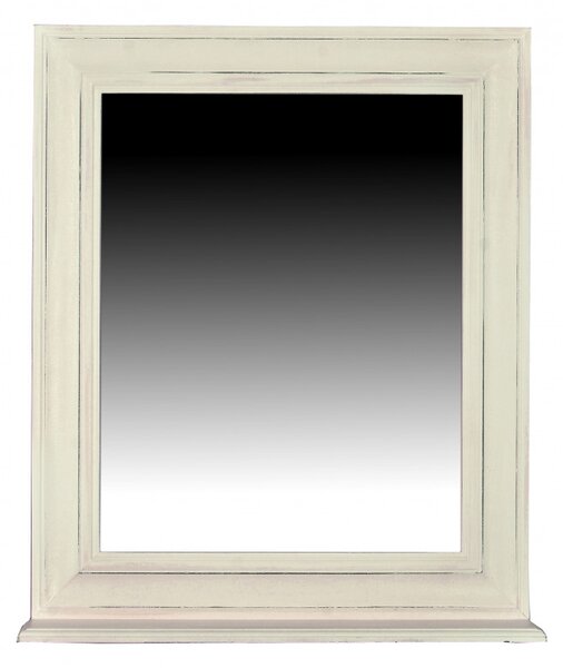 Oglinda dreptunghiulara cu rama din lemn/MDF alba TOLEDO, 68 x 10 x 79 cm