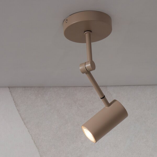 IT´S ABOUT ROMI IT'S Spot de plafon Montreux, nisip, reglabil, reglabil, Bej, Studiu / Birou, Metal, Modern
