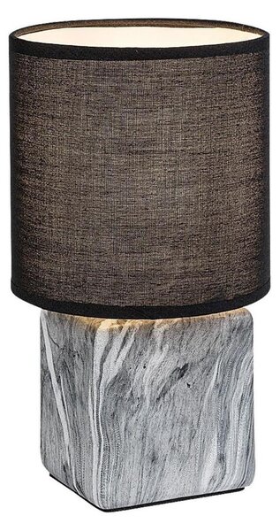 Rabalux 74068 - Lampă de masă NALISA, 1xE14/40W/230V, neagră/decor marmură