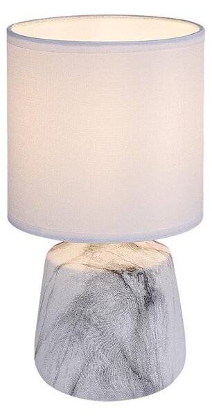 Rabalux 74067 - Lampă de masă NALISA 1xE14/40W/230V, alb cu decor marmură