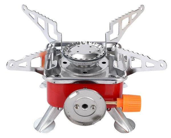 Aragaz portabil pentru camping, aprindere automata + rezerva cadou