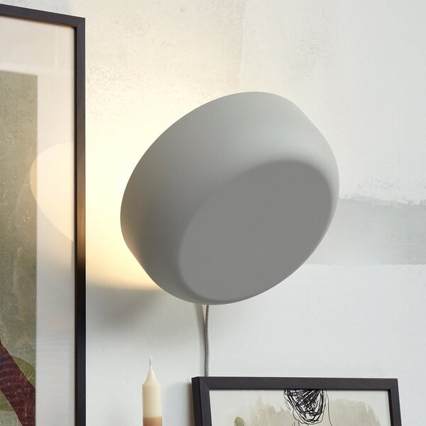 IT´S ABOUT ROMI IT'S Aplică de perete Porto, gri deschis, Gri, Hol, Metal, Modern