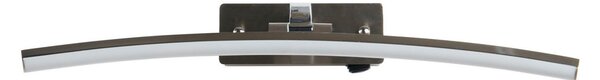 Searchlight Santorini LED, lățime 50 cm, cromat, înclinabil, înclinabil, Gri, Camera de zi / sufragerie, Aluminiu, Modern