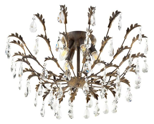 ONLI - Plafonieră TERESA 5xE14/6W/230V bronz