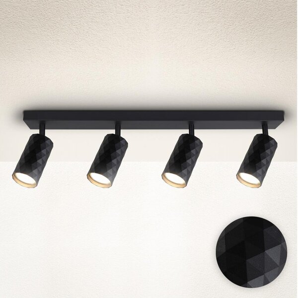 Brilagi - Spot orientabil SELE DIAMANT 4xGU10/30W/230V negru
