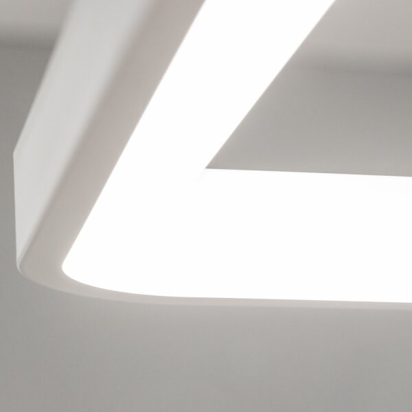 Brilagi - lustră LED reglabilă pe cablu FALCON SLIM LED/50W/230V 50x50 cm albă + telecomandă