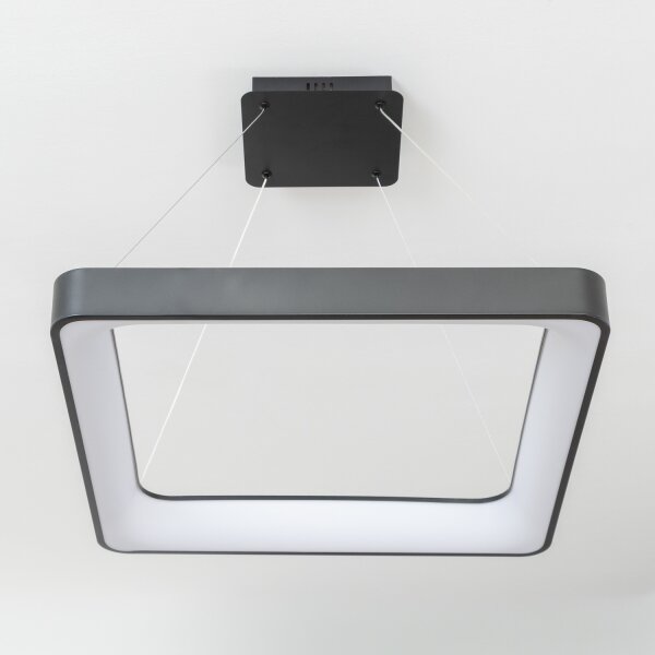 Brilagi - Lustru LED dimabil pe cablu FALCON II LED/125W/230V 60x60 cm negru + telecomandă