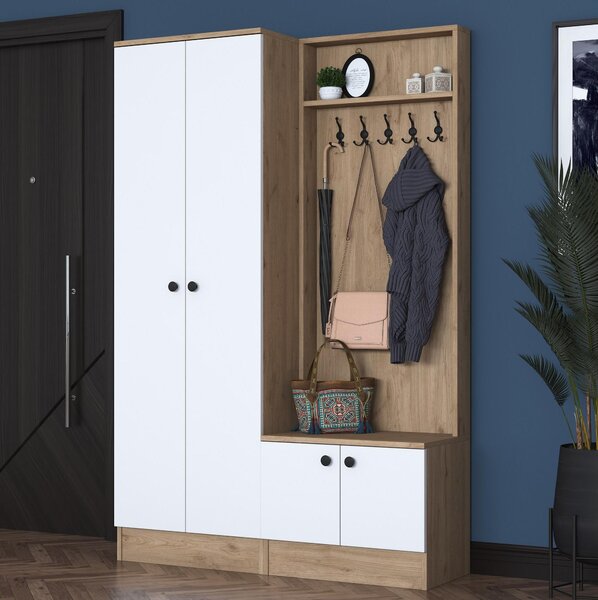 Mobilier hol Bivake 2 (alb + nuc). 1093973
