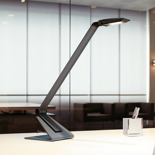 Maul Lampă de birou cu LED MAULsolaris, antracit, înălțime 64 cm, Negru, Studiu / Birou, Metal, Modern