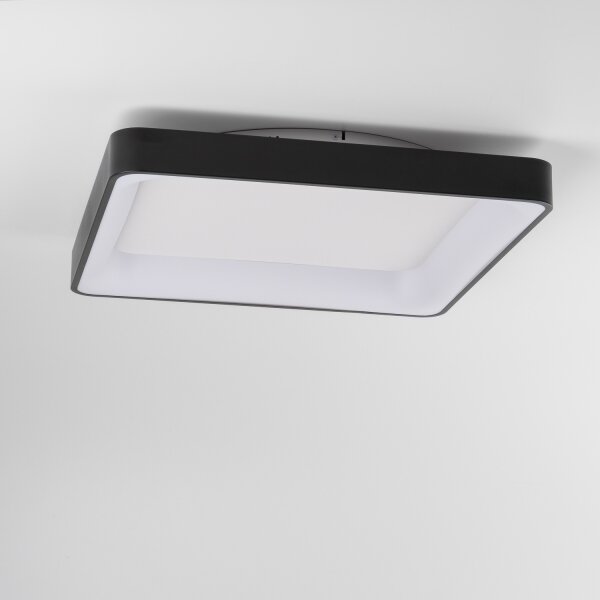 Brilagi - Plafonieră LED dimabilă FALCON II LED/125W/230V 60x60 cm neagră +telecomandă