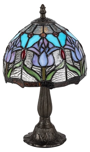 Lampă de masă Tiffany din vitralii LORAS 1xE14/40W/230V - Brilagi