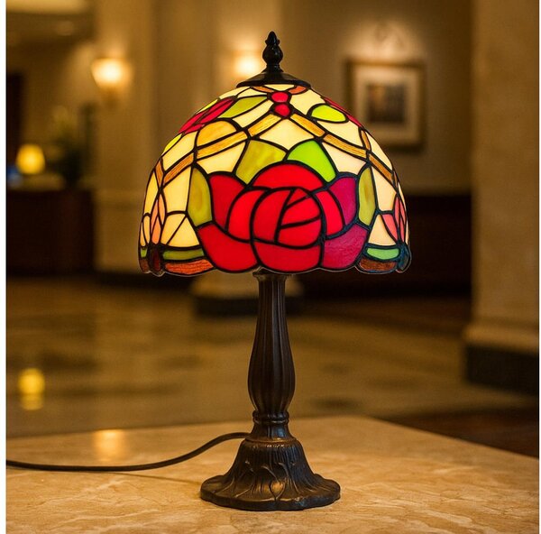Brilagi - Lampă de masă Tiffany cu vitralii GARLAN 1xE14/40W/230V