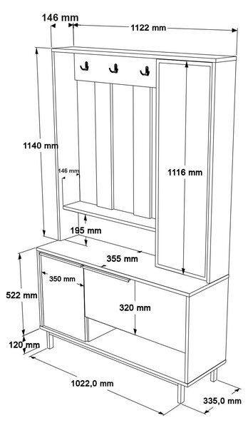 Mobilier hol Nimelo 11 (nuc). 1093976