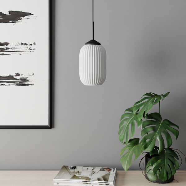 Lustră Pendul Dyberg Larsen, Riflet, Alb, Camera de zi, Sticlă, Scandinavă
