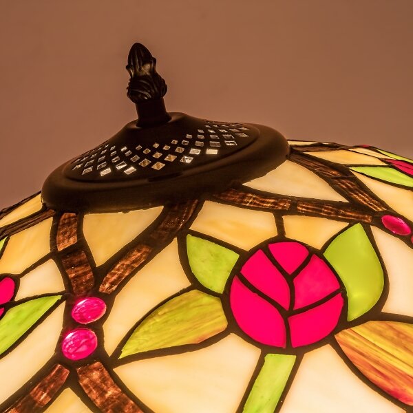 Brilagi - Lampadar Tiffany cu vitralii GARLAN 2xE27/60W/230V